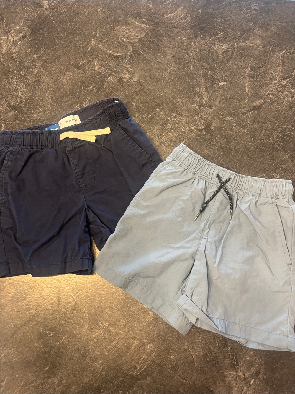 Old Navy Boys' Twin Pack Casual Shorts - Navy & Light Blue